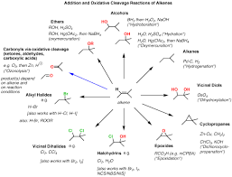 Synthesis 4 Alkene Reaction Map Including Alkyl Halide