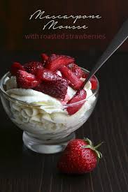 Mascarpone Mousse With Roasted Strawberries Recipe On Yummly Yummly Recipe Roasted Strawberries Mascarpone Recipes Keto Dessert Recipes