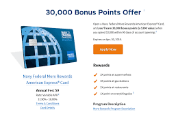 We did not find results for: Expired Navy Federal More Rewards American Express Card 30 000 Point Bonus Doctor Of Credit