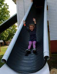 It's easy to install and large enough to accommodate more than four kids at any given time. Cheap Slide Idea Backyard Playground Backyard For Kids Diy Playground