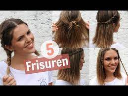 Hab an der frisur 1 12 stunden. 5 Easy Frisuren Fur Mittellanges Haar Marahonig Youtube