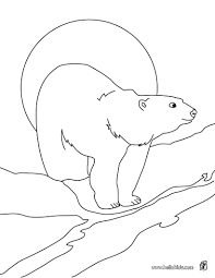 Polar Bear Coloring Sheet More Arctic Animals Coloring Page On Hellokids Com Ours A Colorier Animaux De La Ferme A Colorier Coloriage