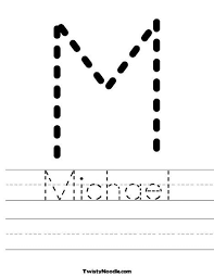 Some additional formats and features will be added as we continue development. Michael Worksheet From Twistynoodle Com Preschool Names Preschool Writing Preschool Learning