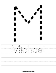 Some additional formats and features will be added as we continue development. Michael Worksheet From Twistynoodle Com Preschool Writing Preschool Names Preschool Learning