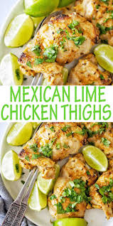 A savory combination of chicken, sweet potato, and spinach is seasoned with sage, sweetened with pear, given a splash of whiskey for a kick, and topped with toasted hazelnuts. Mexican Lime Chicken Thighs Heart Healthy Chicken Recipes Easy Chicken Recipes Lime Chicken