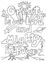 Coloring Pages For Kids By Mr Adron Great Is Our Lord Psalm 147 5 Print And Colo Sunday School Coloring Pages Bible Verse Coloring Page Bible Coloring Pages