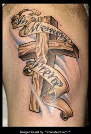 The cross would appear wrapped. 105 Beautiful 3d Cross Tattoo