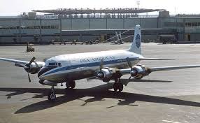 A Pan Am Dc 6 Cargo Plane At The Then New Worldport Terminal In New York Pan Am Vintage Aircraft Vintage Airlines