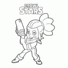 Each character has a look: Brawl Stars Kleurplaat Printen Leuk Voor Kids