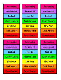 Desktop Behavior Management Chart