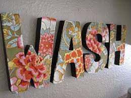 100均で買える アルファベットオブジェをもっとお洒落にアレンジ 床の間 飾り インテリア 和 飾り布