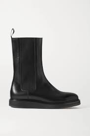 Shop for men's chelsea boots at amazon.com. Black Rubber Trimmed Leather Chelsea Boots Ganni Net A Porter