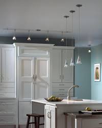 Home Decor Home Lighting Blog Monorail Lighting Blue Kitchen Decor Track Lighting Kitchen Modern Kitchen Lighting