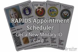 However, individual installation commanders may authorize these cards to be used to access the base or installation. Rapids Appointment Scheduler User Guide For New Military Id Cards