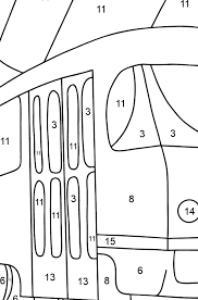 Free printable color by number coloring pages. Coloring Page With A Tram Ptint Fo Free