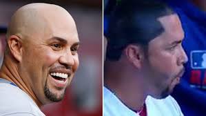 Spraying on fake hair isn't a good idea….especially when you have no hair for the spray to cling to. Beltran S Hair Horror Leaves The Joke On Him Nine Wide World Of Sports News