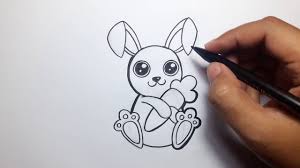 Cara menggambar kelinci dengan mudah. Cara Menggambar Kelinci How To Draw Bunny By Chikini Ville
