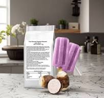 HALAL 1kg Taro Flavor Soft Serve Ice Cream Powder Mix for Ice Cream Shop