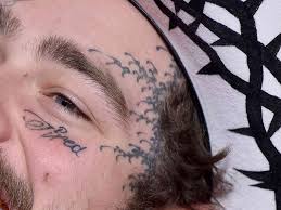Image result for quirky pylon forehead tattoo
