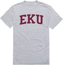 EKU Eastern Kentucky University Game Day Tee T-Shirt Heather Grey Small |  Amazon.com