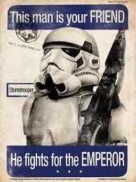 This Man Is Your Friend He Fights For Freedom Stormtrooper Imperial Propaganda Print Star Wars Poster Star Wars Love Star Wars Art