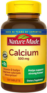Dec 03, 2020 · this multivitamin formula has vitamin a, the bs, d, e, folic acid. Amazon Com Nature Made Calcium 500 Mg With Vitamin D3 For Immune Support Tablets 130 Count Helps Support Bone Strength Health Personal Care