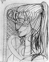 Tracing his creative evolution through his portraiture means never moving in a straight line. Portrait Of Sylvette David 2 Von Pablo Picasso 1881 1973 France Picasso Portrats Picasso Gemalde Kunst Picasso