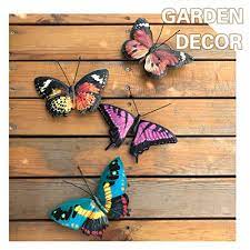 A yard may be a work of art or simply display yard art. Vokproof Metal Butterfly Wall Decor 4 Pack Butterflies Art Decorations For Outdoor Garden Patio Fence Pricepulse