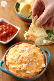 Mix your sauce in your crock pot until smooth and spoon over. Crock Pot Buffalo Chicken Dip A Kitchen Addiction