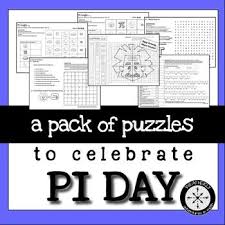 The worksheets on this page can be used to teach students about the number pi. Pi Day Puzzles Pi Day Pi Activities Maths Activities Middle School