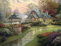 Set 11 now includes a new version of winter chapel plus two all new patterns, lamplight bridge and conquering the storms, with better definition and color rendering. Atomic Mall Crafts Kinkade Make A Wish Cottage Cross Stitch Pattern Look