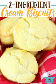 Most of the major pancake mix brands have their own recipes for biscuits. 2 Ingredient Cream Biscuits Video The Country Cook