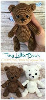 Amigurumi Tiny Bear Crochet Free Pattern Crochet Knitting Crochet Bear Patterns Crochet Bear Crochet Teddy Bear Pattern