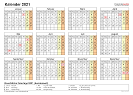 Kalenderpedia 2021 bayern excel : Kalender 2021 Zum Ausdrucken Als Pdf 19 Vorlagen Kostenlos