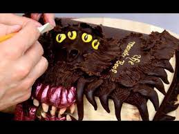 This book has 4 eyes, nose, and sharp teeth. Book Of Monsters Cake Harry Potter Cake Idea By Cakes Stepbystep Youtube