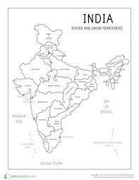It is located on the geographical coordinates of 20º north and 77º east latitude and longitude. Practicing Cursive With India States And Capitals States And Capitals India Map India World Map