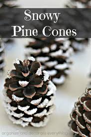 How to decorate with pinecones. Snowy Pine Cones 4 Ways Organize And Decorate Everything
