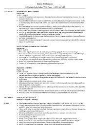 process chemist resume samples velvet