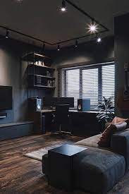 Man S Home Office Should Be A Sanctuary Of Productivity Where An Aspiring Businessman Arti Loft Interior Design Small Living Room Decor Apartment Living Room