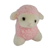 Pink stuffed sale lamb