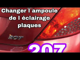 Si le véhicule acheté d'occasion est déjà immatriculé dans le système siv (exemple : Peugeot 207 Comment Changer Ampoules De Plaque Immatriculation Youtube