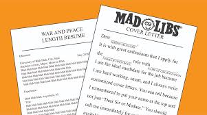Perfect cover letter length characteristics. Mad Libs Cover Letter 01