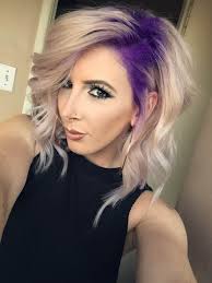 Stylist Selfie Formula For This Gorg Purple To Platinum Melt Hair Color Purple Stylish Hair Hair Styles