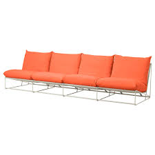 Havsten 4er Sofa Drinnen Draussen Ohne Armlehnen Orange Beige Ikea Osterreich Armlehnen Outdoor Sofa Und Im Freien