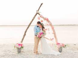 7 Ideas For Your Outdoor Wedding Ceremony Arch Wedding Beach Ceremony Beautiful Beach Wedding Reception Beach Wedding Reception