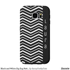 Black And White Zig Zag Pattern Name Black And White Zig Zag Pattern With Name Samsung Galaxy Cases Tablet Case Case