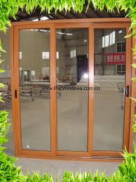 Glass 4/16/4 lowe + arg (u=1,1). Pvc Wood Glass Door Design Balcony Sliding Doors Fujian Yatai Building Materials Co Ltd
