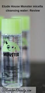 Micellar water is one of the few skincare essentials that i cannot go a day without. My Thoughts On Etude House Monster Micellar Cleansing Water