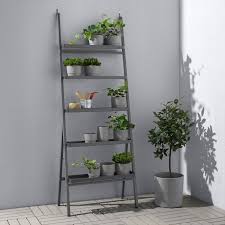 Salladskal Blumenstander Fur Draussen Grau Ikea Deutschland In 2020 Pflanzenleiter Gruner Garten Pflanzenstander