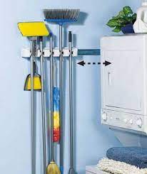 How to store brooms and mops for long lasting (2 times more) ​ plan about what cleaning items you will have before storing them. Store N Slide Organizer Laundry Room Diy Broom Storage Laundry Room Organization